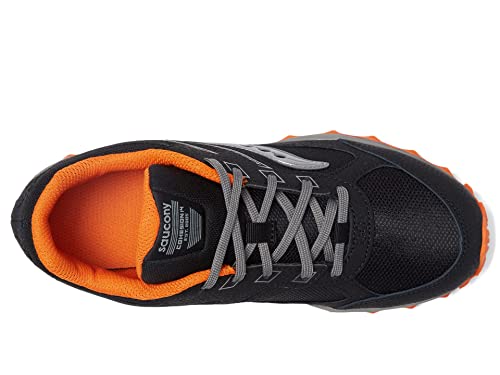 Saucony Unisex-Child Cohesion Tr14 Running Sneakers 2 Wide Black/Orange