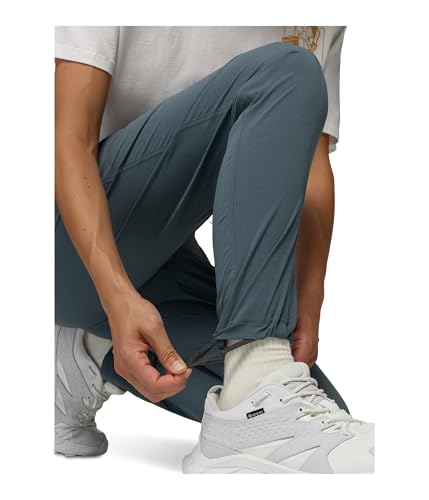 PrAna Koen Daily Pants - Small Grey Blue Pull-On Activewear Trousers