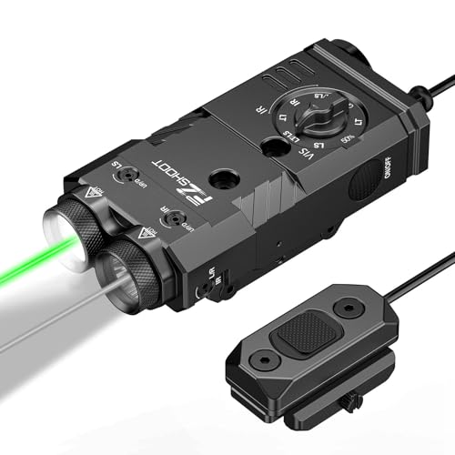 EZshoot 1600 Lumens 4-in-1 AR Flashlight Laser Combo - Black, Green & IR