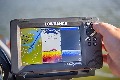 Fish Finder with SplitShot Transducer and High-Detail US Inland Maps
