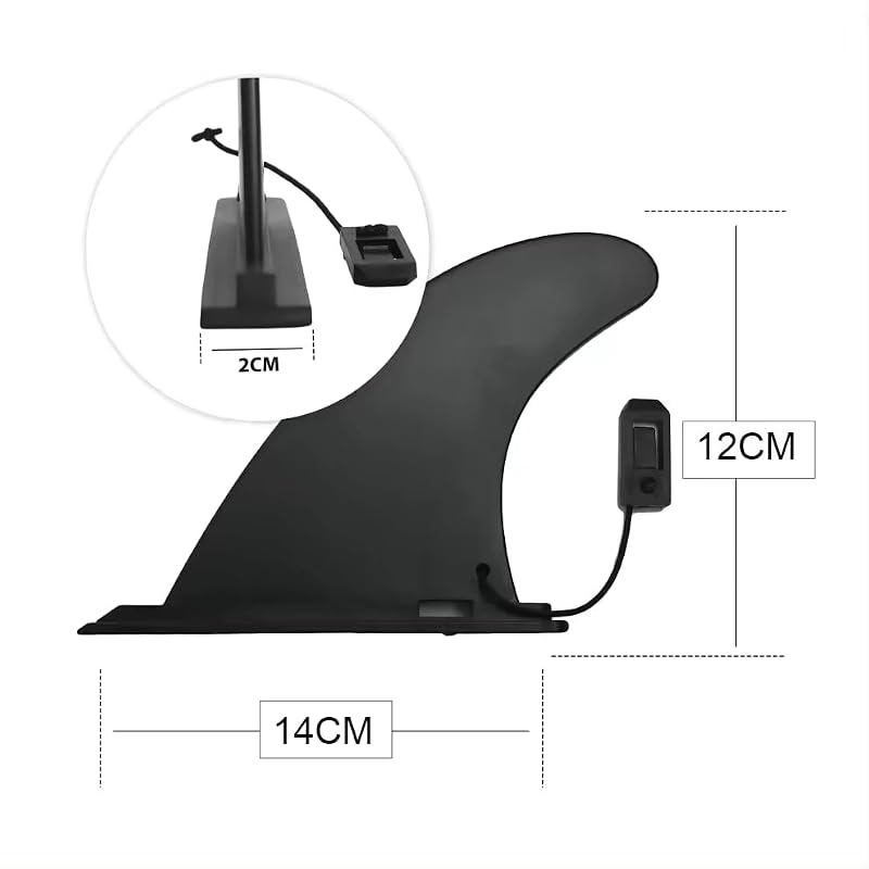 Detachable SUP Single Fin and Small Side Fin for Paddleboard Longboard Surfboard - Quick Install