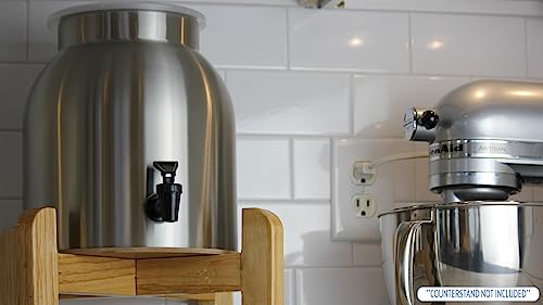 Stainless Steel Water Dispenser 2.2-Gallon by New Wave Enviro - BPA-Free, Durable