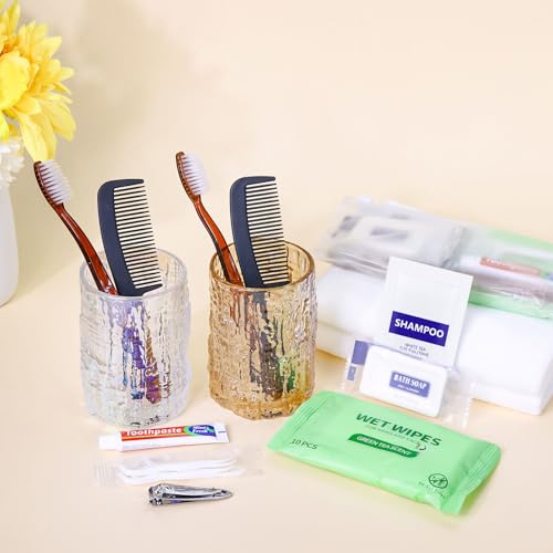 Gisdo Travel Size Toiletries Kit Pack of 50 - Individually Packed Personal Hygiene Sets for Men & Women