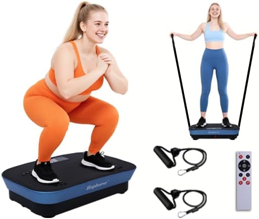 Skiennix Vibrating Plate Machine - 180 Speeds for Lymphatic Drainage & Weight Loss | 460LB Capacity Fitness Platform