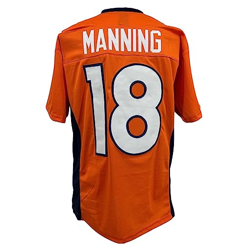Peyton Manning Denver Orange Unisex Football Jersey Medium S-5XL Custom Sewn