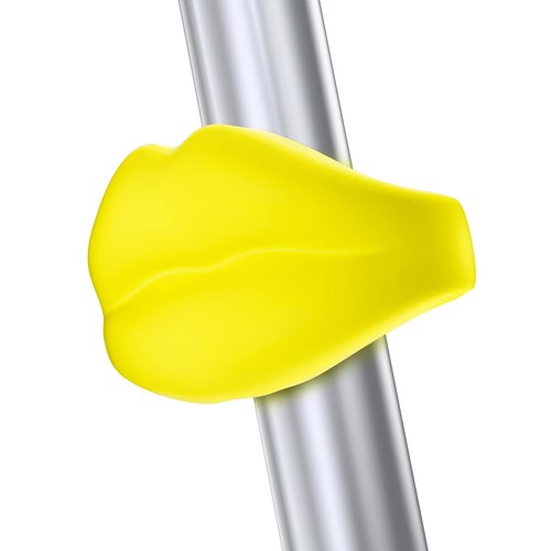 Volo MMM Lip Rear Bike Lights Luces Traseras De Bicicleta Yellow Alarm Light Cycling Sinals Bicycle Stroller Scooter Skateboard LED Cool Accessories Kids Women Gift