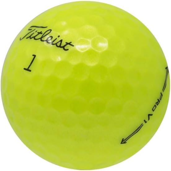 Titleist Pro V1 Yellow Golf Balls - AAA Quality, 2021 Model, Recycled & Eco-Friendly | Good Condition