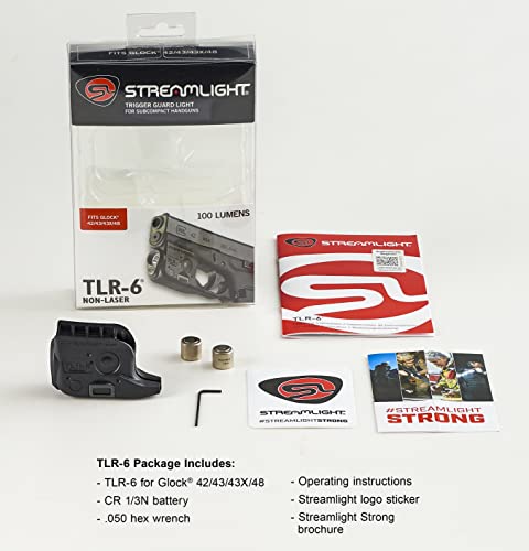 Streamlight TLR-6 Tactical Gun Light No Laser Black Compact White Light