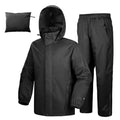 33,000ft Men's Packable Waterproof Rain Suit - Large/32" Inseam, Black