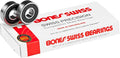 Bones Swiss Skateboard Bearings 8 Pack - High Speed, Removable Rubber Shields, Pre-Lubricated