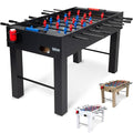 Black 54 Inch Full Size Foosball Table for Adults - Modern Game Room Sports