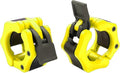 Olympic 2 Inch Quick Release Barbell Collar Pair - Classic Yellow & Black