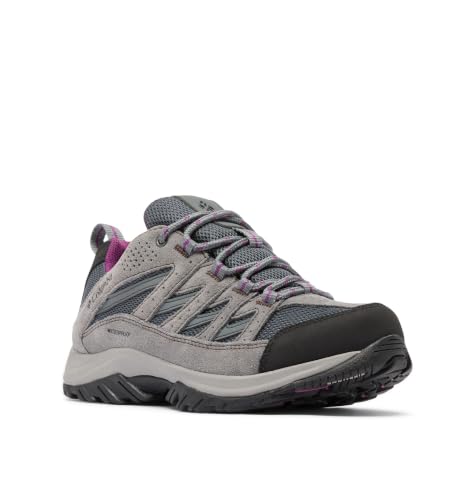 Columbia Women's Crestwood Waterproof Hiking Shoes 10.5 Wide Graphite Wild Iris