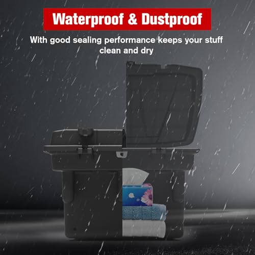 Universal Bed Storage Box for Polaris Ranger XP 1000 900 800 570 2016-2024 - Waterproof Cargo Organizer