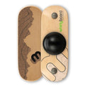 Whirly Board Wide 360° Balance Board with Cork Rubber Grip Tape - Home Gym & Desk Workout