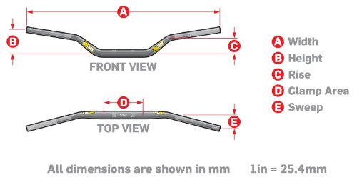 Pro Taper 7/8 Inch Handlebar - Black CNC Aluminum Crossbar for Motorcycles