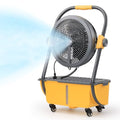 TURBRO Cordless Misting Fan with 11L Tank, High-Pressure Nozzles, Yellow