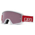 Giro Tazz MTB Unisex Adult Mountain Bike Protective Goggles - Trim Red, VIVID Trail/Clear Lenses (2021)