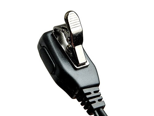 Retevis Radio Earpiece, Additional Acoustic Tube and Soft Silicone Earbuds(5 Pairs), for RT22 RT21 H777, Compatible with Baofeng Pxton Kenwood Two Way Radio, Walkie Talkie Earpiece with Mic(10 Pack)