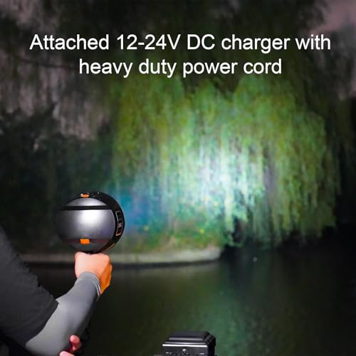 12V LED Handheld Spotlight 2000 Lumens Marine Boat Searchlight Corded