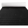 Black EVA Foam Marine Boat Decking Flooring 94" x 23" Diamond Pattern
