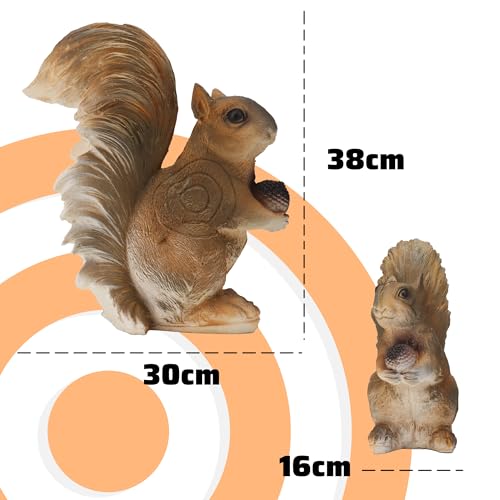 3D Animal Target Squirrel Foam Archery Target with Ground Stakes for Outdoor Hunting
