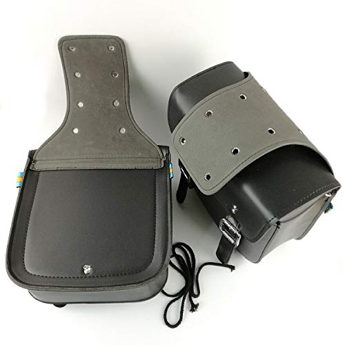SENQI Retro Bicycle Rack Bag Leather Rear Rack Bike Bags Robust Rear Seatpost Bag for Retro Bicycle Saddle Rack Accessories(Black)