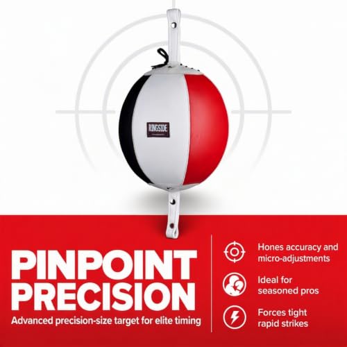 Ringside Leather Double End Boxing Bag 7-inch Precision Training Target