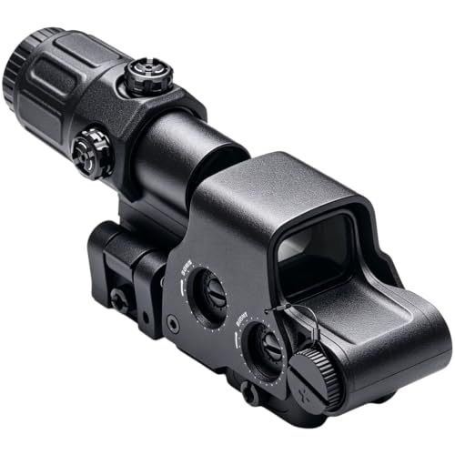558 Variation Red Green Dot Reflex Scope with 3X 5X Magnifier Black - Compatibility Picatinny Rail