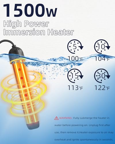 Portable Shower with Heater for Camping - Black, 6.6-Gallon Foldable Bucket & 3 Spray Modes