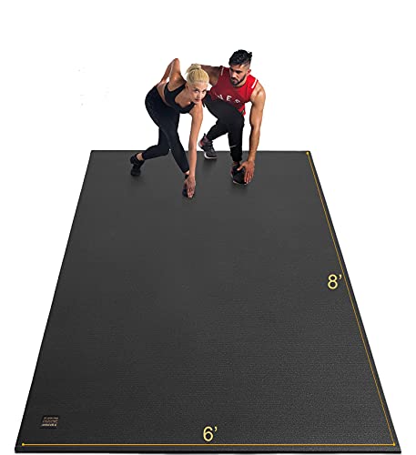 Extra Large Exercise Mat 6x8 ft - Non-Slip Workout Yoga & Cardio Mat