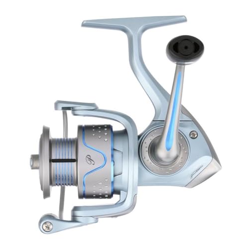 Pflueger President Ladies Edition Spinning Fishing Reel, Size 30, Graphite Body and Rotor, Lightweight and Corrosion Resistant, Sealed Oil Felt Front Drag