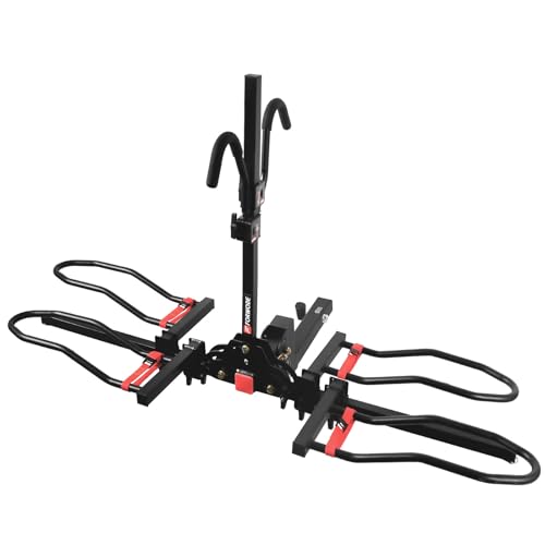 Bike Rack Hitch for Car 200LB Capacity 2-Bike Carrier with Lock & Tilt