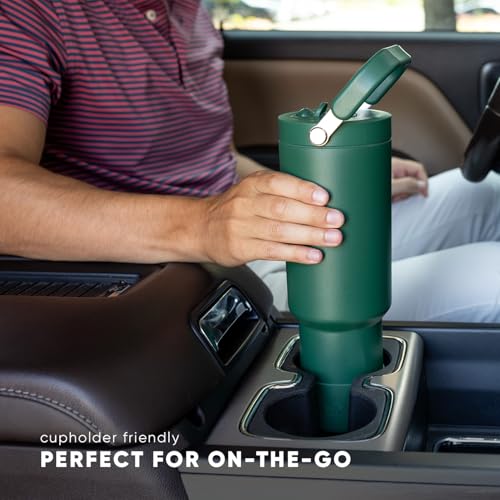 Simple Modern Tumbler with Handle 40oz - Almond Birch Beige
