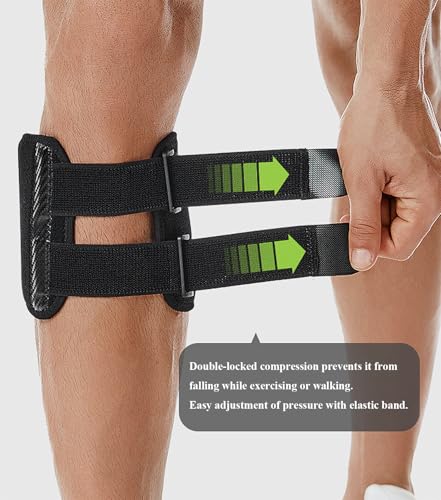 Calf Brace with Shin Splint Support Black - Compression Wrap for Pain Relief
