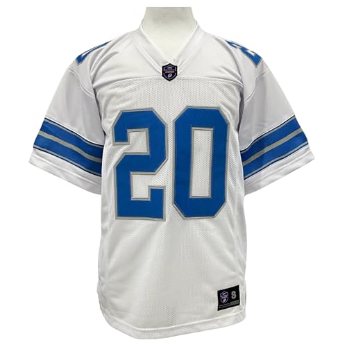 Unisex White Detroit Football Jersey - Barry Sanders Custom Sewn XL