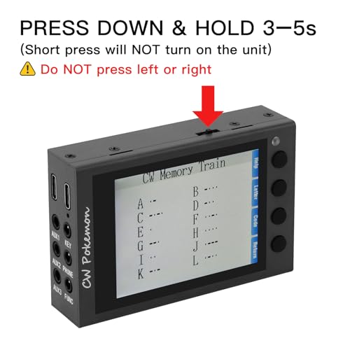 Hamgeek Pro Morse Code Trainer with 2.8" Screen for Telegraph Practice & Learning
