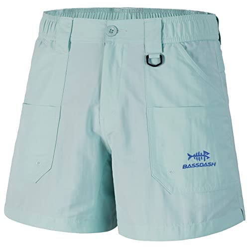 X-Small Youth Fishing Shorts UPF 50+ Water-Resistant Quick Dry Cargo Pants - Seafoam