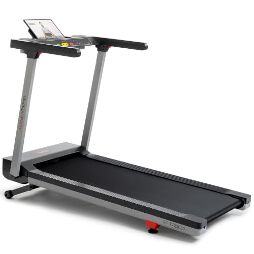 Sunny Health & Fitness Gray Fully Assembled Auto Incline Treadmill for Home Gym