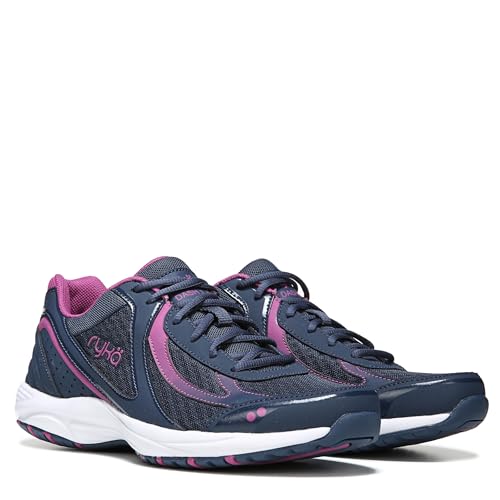 Women’s Rykä Dash 3 Walking Sneakers - Navy Pink 8.5