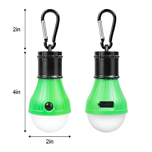 Jarxin 4-Pack USB Rechargeable LED Camping Lanterns Black