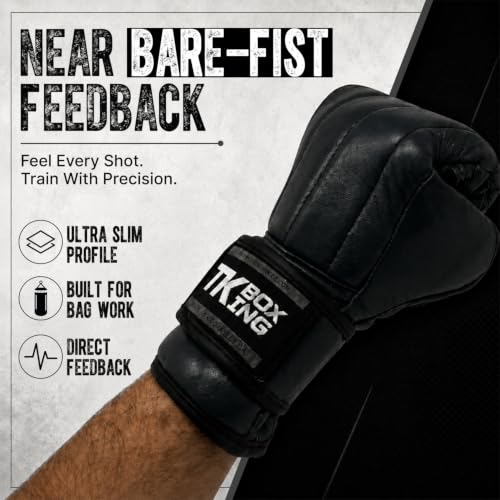 Black MMA Gloves for Boxing Kickboxing & Training - XL