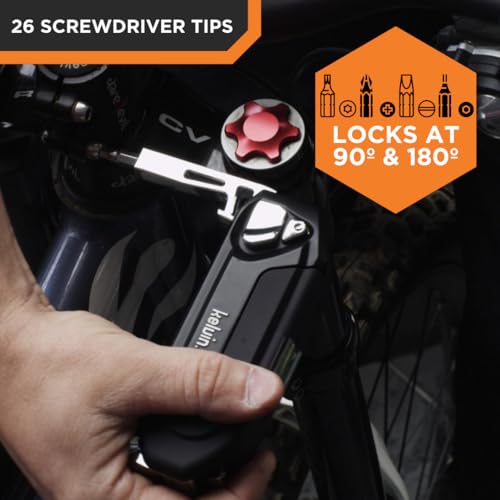 Multi Tool Screwdriver Set with Tape Measure & Hammer - Black - Kelvin 36 Urban