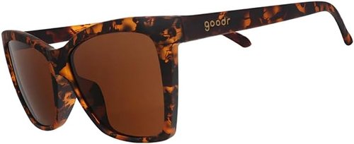 Goodr Vanguard Visionary Polarized Sunglasses - Brown Tortoiseshell Frames | UV400 Protection, No Slip, Medium Size