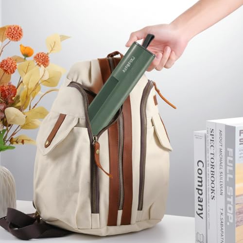 Green 18/8 Stainless Steel Reusable Travel Utensils Set with Case & Phone Stand