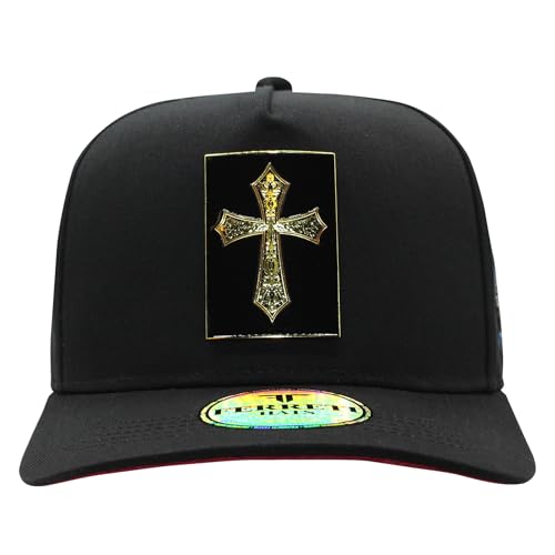 Black Cross Baseball Cap - Adjustable Unisex Hat for Men & Women