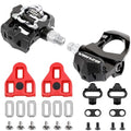 Venzo Indoor Bike Pedals with Cleats - Delta & SPD Compatibility, Toe Cages Included