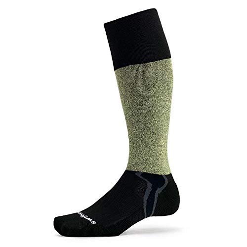 Swiftwick Hockey 360° Cut-Resistant Moisture-Wicking Socks - Medium Black