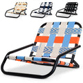GoSports Outdoors Baja Low Profile Folding Beach Chair - Lightweight, Portable with Shoulder Strap