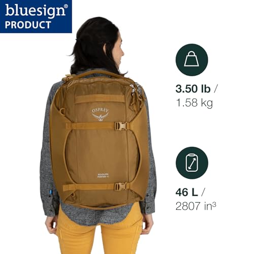 Carry-On Travel Backpack 46L with Compression & Padded Laptop Sleeve – Green